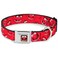 Buckle-Down BuckleDown Seatbelt Buckle Dog Collar Animal Expressions Scattered Reds 15 Wide Fits 1623 Neck Medium Multicolor