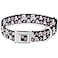 Buckle-Down BuckleDown Seatbelt Buckle Dog Collar Skulls Stars BlackWhitePink 15 Wide Fits 1623 Neck Medium