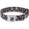 Buckle-Down BuckleDown Seatbelt Buckle Dog Collar Skulls Stars BlackWhitePink 15 Wide Fits 1623 Neck Medium