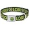 Buckle-Down BuckleDown Dog Collar Seatbelt Buckle Kawaii Loki Standing Pose Text Green Yellow Multi Color 15 Wide fits 1623 Neck Medium DCSBTHAIWTH02415M