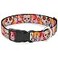 Buckle-Down BuckleDown Plastic Clip Collar Sugar Skull Starburst WhiteMulti Color 15 Wide Fits 1623 Neck Medium Multicolor