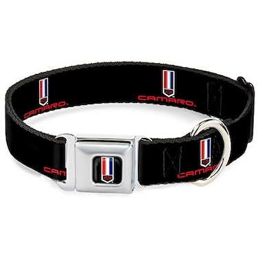 Buckle-Down BuckleDown Seatbelt Buckle Dog Collar CAMARO Badge Logo REPEAT 15 Wide Fits 1832 Neck Large
