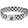 Buckle-Down Dog Collar Seatbelt Buckle Checker Black White 18 to 32 Inches 15 Inch Wide
