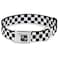Buckle-Down Dog Collar Seatbelt Buckle Checker Black White 18 to 32 Inches 15 Inch Wide
