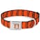 Buckle-Down Dog Collar Seatbelt Buckle Tigger Stripes Orange Black 18 to 32 Inches 15 Inch Wide