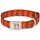 Buckle-Down Dog Collar Seatbelt Buckle Tigger Stripes Orange Black 18 to 32 Inches 15 Inch Wide