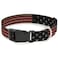 Buckle-Down BuckleDown Plastic Clip Collar Vintage US Flag Stretch 15 Wide Fits 1832 Neck Large