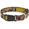 Buckle-Down Dog Collar Plastic Clip Marvel Retro Comic Panels Black Yellow 6 To 9 05 Wide