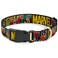 Buckle-Down Dog Collar Plastic Clip Marvel Retro Comic Panels Black Yellow 6 To 9 05 Wide