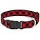 Buckle-Down BuckleDown PCW30432NM Diagonal Buffalo Plaid BlackRed Plastic Clip Collar Narrow Medium812