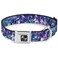 Buckle-Down BuckleDown 915 Crystals2 BluesPurples Dog Collar Bone Small