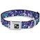 Buckle-Down BuckleDown 915 Crystals2 BluesPurples Dog Collar Bone Small