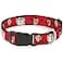 Buckle-Down BuckleDown Plastic Clip Collar Tasmanian Devil Expressions Red Swirl 1 Wide Fits 915 Neck Small