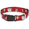 Buckle-Down BuckleDown Plastic Clip Collar Tasmanian Devil Expressions Red Swirl 1 Wide Fits 915 Neck Small