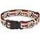 Buckle-Down Dog Collar Plastic Clip Thor Hammer Red Yellow White 9 to 15 Inches 10 Inch Wide Multicolor PCWTH005S