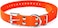 Educator Biothane Dog Collar Waterproof Odorproof Metal Buckle and D Ring Adjustable for Custom Fit Cool and Comfortable for Small Medium or Large Dogs 34Inch Orange