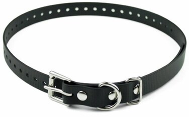 Educator Biothane Dog Collar Waterproof Odorproof Metal Buckle and D Ring Adjustable for Custom Fit Cool and Comfortable for Small Medium or Large Dogs 34Inch Black