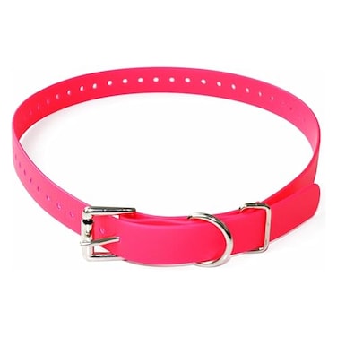 Educator Biothane Dog Collar Waterproof Odorproof Metal Buckle and D Ring Adjustable for Custom Fit Cool and Comfortable for Small Medium or Large Dogs 34Inch Pink