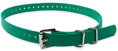 Educator Biothane Dog Collar Waterproof Odorproof Metal Buckle and D Ring Adjustable for Custom Fit Cool and Comfortable for Small Medium or Large Dogs 34Inch Green