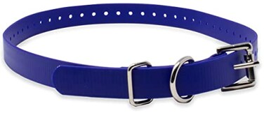 Educator Biothane Dog Collar Waterproof Odorproof Metal Buckle and D Ring Adjustable for Custom Fit Cool and Comfortable for Small Medium or Large Dogs 34Inch Blue
