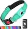 Erbine AirTag Dog Collar with AirTag Holder Compatible for Air Tag Reflective Soft Padded Safety Locking Buckle Adjustable Nylon for Small Medium Large Dogs TealS
