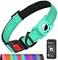 Erbine AirTag Dog Collar with AirTag Holder Compatible for Air Tag Reflective Soft Padded Safety Locking Buckle Adjustable Nylon for Small Medium Large Dogs TealL