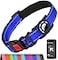 Erbine AirTag Dog Collar with AirTag Holder Compatible for Air Tag Reflective Soft Padded Safety Locking Buckle Adjustable Nylon for Small Medium Large Dogs NavyBlueM