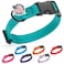 Dogline Biothane Waterproof Dog Collar with Quick Release Buckle Strong Coated Nylon Webbing with Odor Proof for Easy Care Easy to Clean Fits Small Medium or Large Dogs Teal 1 W 1523 L