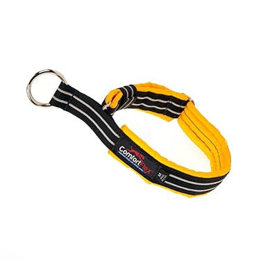 ComfortFlex Premium Padded Martingale Dog Collar Reflective Waterproof SlipOn Limited Slip Collar for Gentle Control Escape Prevention Large Saffron Yellow