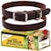 Adityna Leather Dog Collar for Large Dogs Classic Style Soft and Strong HeavyDuty TopGrain Leather Collar for Walking Training Hunting and Running L Neck 1924 inches Brown