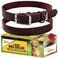 ADITYNA Leather Dog Collar for Small Dogs Classic Soft Strong Heavy Duty Handmade TopGrain Leather for Walking Training and Hiking
