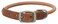 Terrain D.O.G. Terrain DOG Harness Leather Rolled Dog Collar Russet 19 17 20 in 1 in width