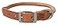 Terrain D.O.G. Terrain DOG Harness Leather Rolled Dog Collar Russet 17 15 18 in 34 in width