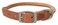 Terrain D.O.G. Terrain DOG Harness Leather Rolled Dog Collar Russet 17 15 18 in 34 in width