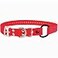Educator Bungee Dog Collar Biothane Waterproof Odorproof Metal Buckle and D Ring with Comfort Bungee Loop Adjustable for Custom Fit 34Inch Red