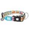 MaxMolly Urban Pets Max Molly Ultra Comfortable Padded Neoprene Sport Dog Collar with Smart Id Tag Classic Comic L COMCOLL