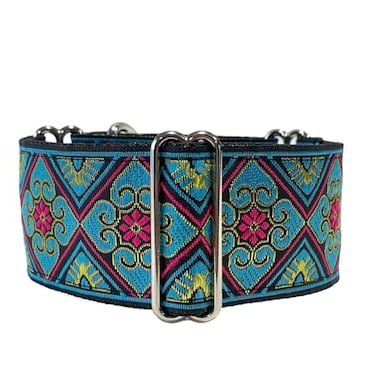 SGang Martingale Dog Collar for Greyhound Saluki Whippet and Other Breeds with Similar Neck 2 Wide 1114 Matching Leash Available