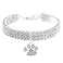 RayMinsino Pet Collar with Diamonds Adjustable Crystal Diamond Elastic Heart Claw Pendant Wedding cat and Dog Small pet Necklace Jewelry