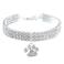 RayMinsino Pet Collar with Diamonds Adjustable Crystal Diamond Elastic Heart Claw Pendant Wedding cat and Dog Small pet Necklace Jewelry