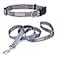 Lucky Love Dog Boho Chic Matching Dog Collar and Leash Set Vivid Pink and Turquoise Collar and Leash for Dogs Soft Adjustable Safe for Training and Walking Small Clara Combo