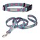 Lucky Love Dog Boho Chic Matching Dog Collar and Leash Set Vivid Pink and Turquoise Collar and Leash for Dogs Soft Adjustable Safe for Training and Walking Small Clara Combo