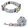 Lucky Love Dog Adjustable Fun Style Collar and Leash Set for Dogs Bright Color Matching Dog Collar and Leash Large SOCO Combo