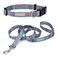 Lucky Love Dog Boho Chic Matching Dog Collar and Leash Set Vivid Pink and Turquoise Collar and Leash for Dogs Soft Adjustable Safe for Training and Walking Medium Clara Combo