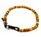 Amber Jewelry Shop Baltic Amber Dog Cat Collar with Adjustable Leather Strap Raw Knotted Amber Beads 4045cm