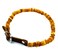Amber Jewelry Shop Baltic Amber Dog Cat Collar with Adjustable Leather Strap Raw Knotted Amber Beads 4045cm