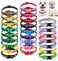 YOY 25 pcsSet Soft Nylon Puppy Whelping ID Collars Adjustable Reusable Washable Baby Dog ID Bands Pet Identification for Breeders Neck 8 13