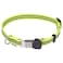 Herm Sprenger Adjustable Rubberized Reflective Dog Collar for Medium Large Dogs with ClickLock Buckle Overall Length 1622 inches Yellow