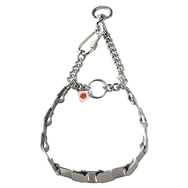 Herm Sprenger NeckTech Fun Stainless Steel Dog Training Collar Snap Hook and Assembly Chain NoPull Collar with Swivel DRing for Small Medium Large Dogs Made in Germany 19in 48cm