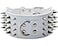 Pimaodog Studded Dog Collar 3 Sharp Spiked Leather Dog Collar fit TrainingSportsWalkingMediumLargeXLargefor PitbullLabradorBoxer M1720 inch White