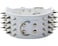 Pimaodog Studded Dog Collar 3 Sharp Spiked Leather Dog Collar fit TrainingSportsWalkingMediumLargeXLargefor PitbullLabradorBoxer M1720 inch White